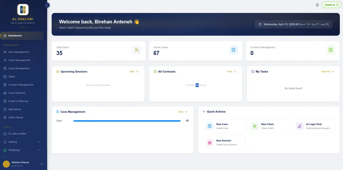 Al-Shalawi: Bilingual AI Legal Platform